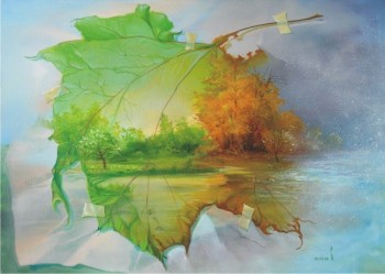 Бабине літо зеленого клена