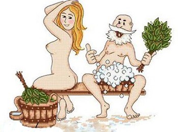 Дід у лазні