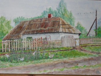 СТОЯЛИ МАТИ БІЛЯ ХАТИ