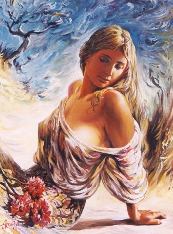 Пухнаста хустка з пліч твоїх...