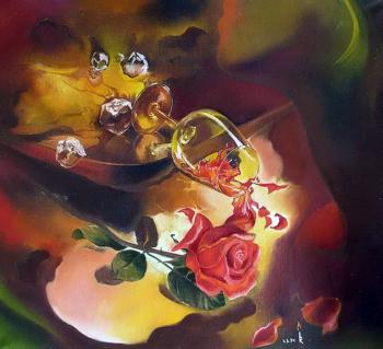 Троянда нічного вина