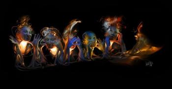 Говорят,  в глазах отрешённость...