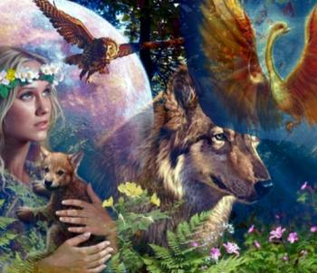 Дівчинка полем ішла