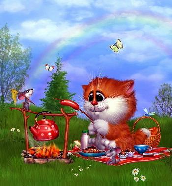 Йдіть у гості,  Мишенята…