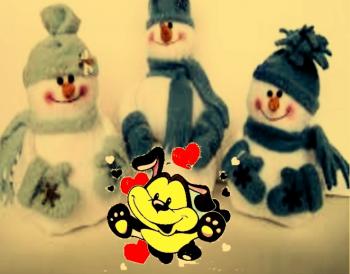 Собачка Муля і Сніговички