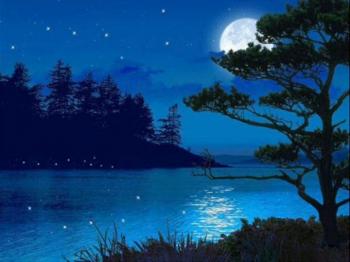 Місяць на небі