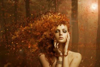 Панянка в червоному