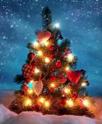 На Різдво горить ялинка
