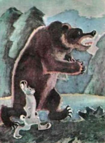 Як заєць ошукав ведмедя