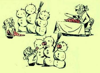 Морква та Сніговички