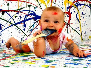 Онук сьогодні малював...