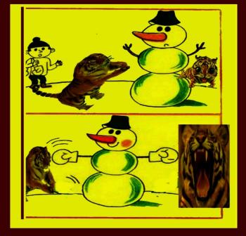 Сніговичок та Тигри