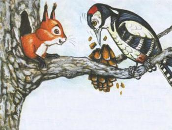 Як білочка дятла врятувала