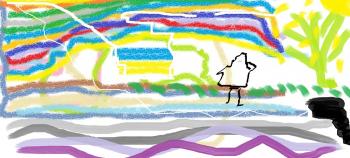 Біженка з Донецька