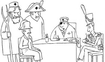 Лапає сніг...