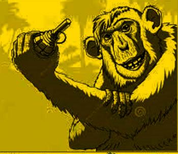 Мавпа з гранатою