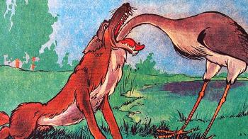 Вовк та журавель