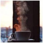 Кава ночі багрянцем заходу...