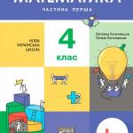 Математика 4 клас, НУШ