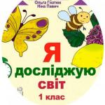 Календарно-тематичний план з Я досліджую світ для 1 класу НУШ