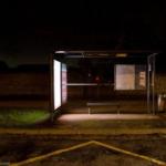 Вогні автостанція темрява