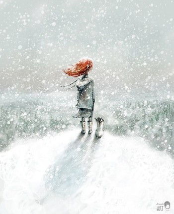 Тихо падає сніг