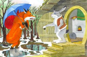 Про лисицю та зайця