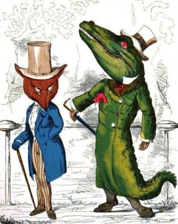 Лисиця та крокодил