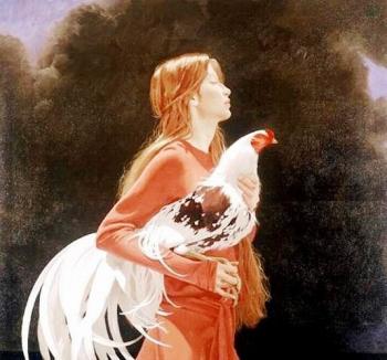 Жінка та курка