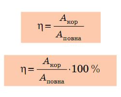 Коефіцієнт корисної дії (ККД)