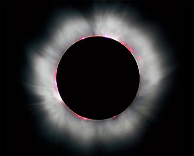 Сонячна корона під час затемнення