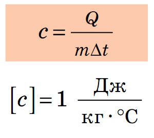 Питома теплоємність речовини