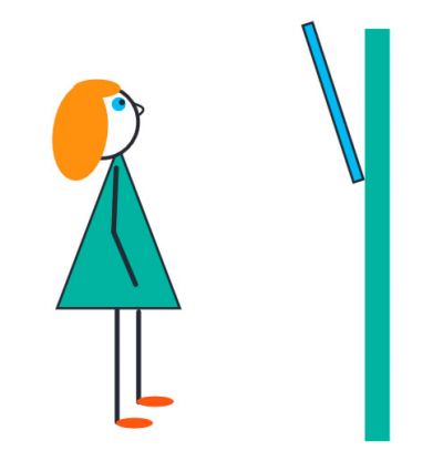 Задача про дівчинку та дзеркало