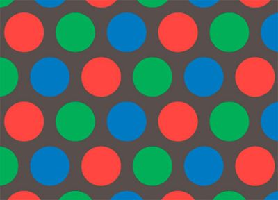 Три основні кольори: червоний, зелений, синій