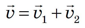 Класичний закон додавання швидкостей. Формула