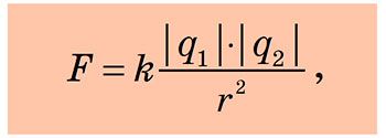 Закон Кулона. Формула