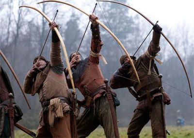 Задача про лучника та стрілку,  що пущена вгору