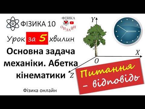 Основна задача механіки. Абетка кінематики